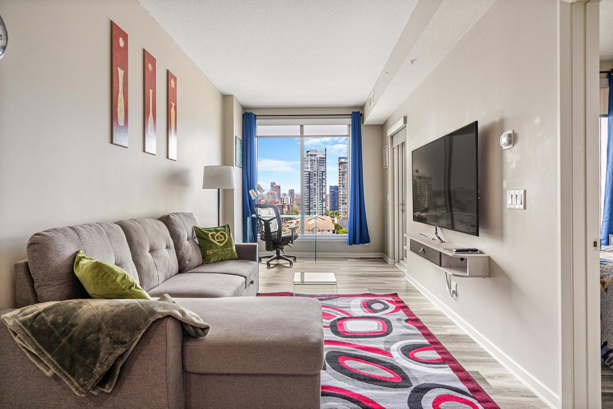 City Centre Retreat - 1Br Condo With Desk YYC Kültér fotó